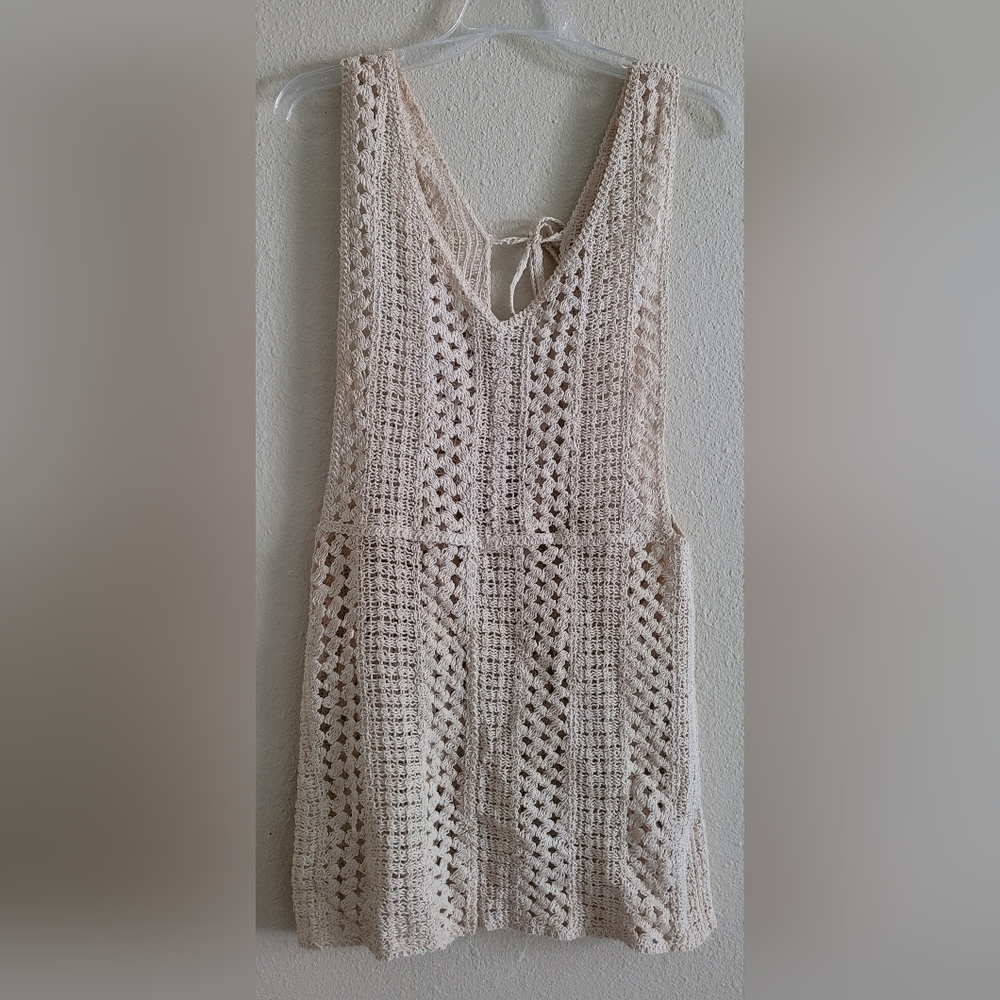 Princess Polly Sz Small/Medium Crocheted Sleeveless top